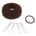thumbnail image 1 of Mia Bun Ease Femmes et Filles Attaches de Cheveux Bun Queue de Cheval Kit d'Outils - Marron, 1 of 2
