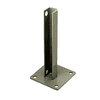 CRL PSB3ABGY Beige Gray AWS Steel Stanchion for 90 Degree Rectangular Corner Posts