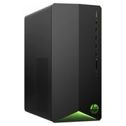 HP Pavilion Gaming Desktop ، AMD Radeon RX 5500 ، AMD Ryzen 3 5300G Processor ، 8 GB RAM ، 512 GB SSD ، Windows 11 Home ، 9 منافذ USB ولوحة المفاتيح ومزيج الماوس, برج الكمبيوتر المبني مسبقًا (TG01-2022 ، 2022)