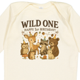 thumbnail image 4 of Inktastic Wild One Happy 1st Birthday Woodland Animals Boys or Girls Long Sleeve Baby Bodysuit, 4 of 5