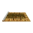 thumbnail image 2 of Ahgly Company Machine Washable Indoor Square Persian Yellow Traditional Area Rugs, 3' Square, 2 of 4
