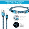thumbnail image 4 of S25 Edge Ultra USB C to USB A Cable Fast Charging Cord for Samsung Galaxy S25/S25 Plus/S24/S23/S22/S21/Z Flip 7/Z Fold 7,6FT USB Type C Android Phone Car Charger Cord Fast Charging for Pixel 9a/9/8/7, 4 of 14