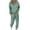Mint Green, variant on Idoravan Womens Sweat Suits and Jogger Sets Women Fashionable Solid Color Hooded Round Neck Long Sleeved+long Pants Hoodie Set