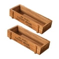 thumbnail image 4 of Maceta de madera, maceta rectangular decorativa creativa vintage Marrón, 4 of 8