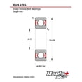 thumbnail image 3 of MAPLE ACE 609-2RS Ball Bearing Supreme Rubber Sealed 9x24x7 mm, 609 2RS, 3 of 5