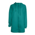 thumbnail image 5 of cllios Womens Long Hoodies Solid Zip Up Plus Size Sweatshirt Jacket Long Sleeve Oversized Casual Hooded Outwear Coat, 5 of 6