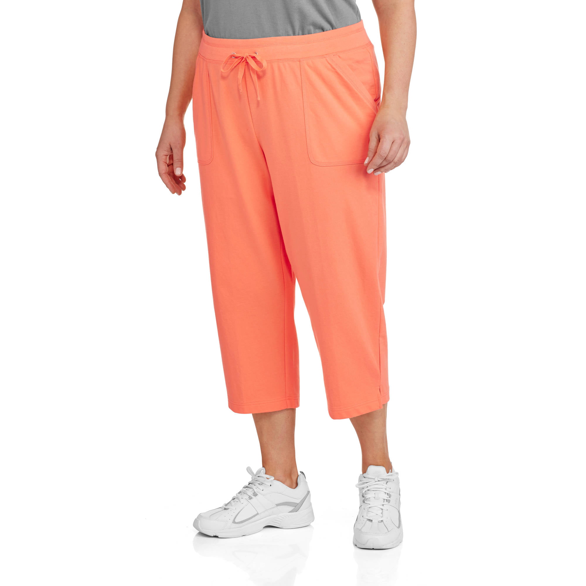Women's Plus Size Knit Capri Pants, up to size 4X - Walmart.com