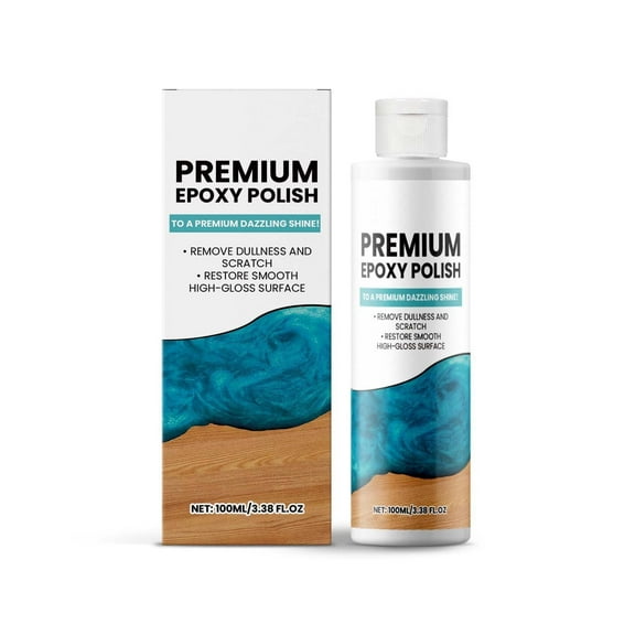 Premium Epoxy Polish, Specially Formulated for Epoxy Resin & High Gloss Finishes, Removes Scratches & Scuffs - Perfect for DIYers, Home Decor, 3.38oz