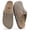 Grey, variant on Comwarm Genuine Suede Clogs for Women, Memory Foam Cork Footbed Potato Slip on Leather Shoes, Mocha