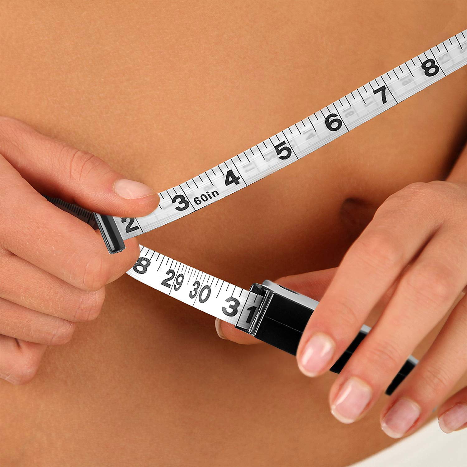 1PC Body Fat Caliper Body Fat Tester Skinfold Measurement Tape with Measurin_hg 