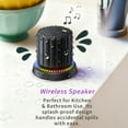 thumbnail image 4 of Lunxisen 4 Pcs Colorful Magnetic Bluetooth Speaker Waterproof Portable Stereo with Mic for Camping Outdoor Indoor Use Wireless Audio Device, 4 of 9