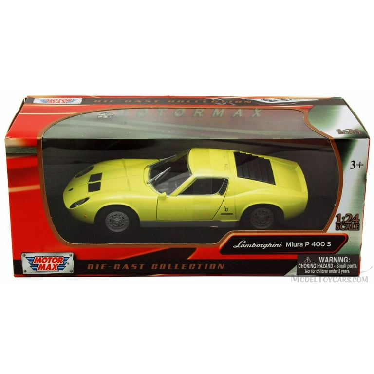 Lamborghini Miura P 400 S, Yellow - Motormax 73368 - 1/24