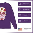thumbnail image 6 of Kansas City Sugar Skull Long Sleeve T-shirt KC Die-Hard Football Fan Tailgating, 6 of 7