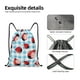 thumbnail image 4 of Fotbe Flowers and Lady Bugs Bolsa Mochila con Cordón Estampada, Bolsa de Gimnasio Deportiva, Bolsa Cinch, Bolsa con Cordón para Hombres y Mujeres-Small, 4 of 6
