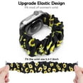 thumbnail image 3 of BRADCET 1/4Pack Women Scruncie Strap Compatible with Apple Watch Bands 40mm 41mm 42mm 38mm 44mm 45mm 49mm, Elastic Cute Printed Nylon Solo Loop Wristbands for iWatch Series Ultra 9 8 7 SE 6 5 4 3 2 1, 3 of 10