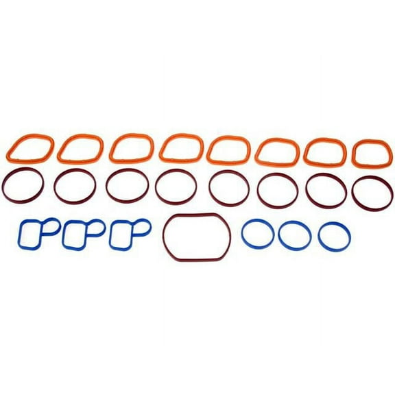 Intake Manifold Gasket Set - Compatible with 1996 - 2011 Ford Crown Victoria 4.6L V8 1997 1998 1999 2000 2001 2002 2003 2004 2005 2006 2007 2008 2009 2010
