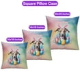 thumbnail image 3 of Happy Easter Whippet with Bunny Ear Headband and Flowers Pillowcase Double Sided Dog Lover Pillow Case Covers - 13001, 3 of 3
