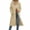Beige, variant on Busydd Fall Jackets for Women Solid Color Drawstring Zip Up Hoodie Casual Comfy Long Sleeve Fall Shirts Side Slit Long Trench Coats with Pockets S