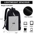 thumbnail image 5 of FDDMis Quilted Backpack for Women Travel Backpacks Theft Proof Backpack Mini Travel Backpack Technician Backpack Mens Black Backpack Mochila De Niña, Black, 5 of 5