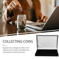 thumbnail image 4 of OULII Portable Coin Case with Sturdy Plastic and Foam for Home Black Small Box 3.5x2.5x2 Inches, 4 of 7