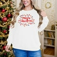thumbnail image 6 of Christmas Sweatshirt for Women Winter Pullover Christmas Tree Snowflake Graphic Tops, 6 of 7