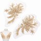 thumbnail image 1 of 1 par de apliques de encaje floral de poliéster bordado, apliques de encaje floral con lentejuelas y cuentas para coser., 1 of 5