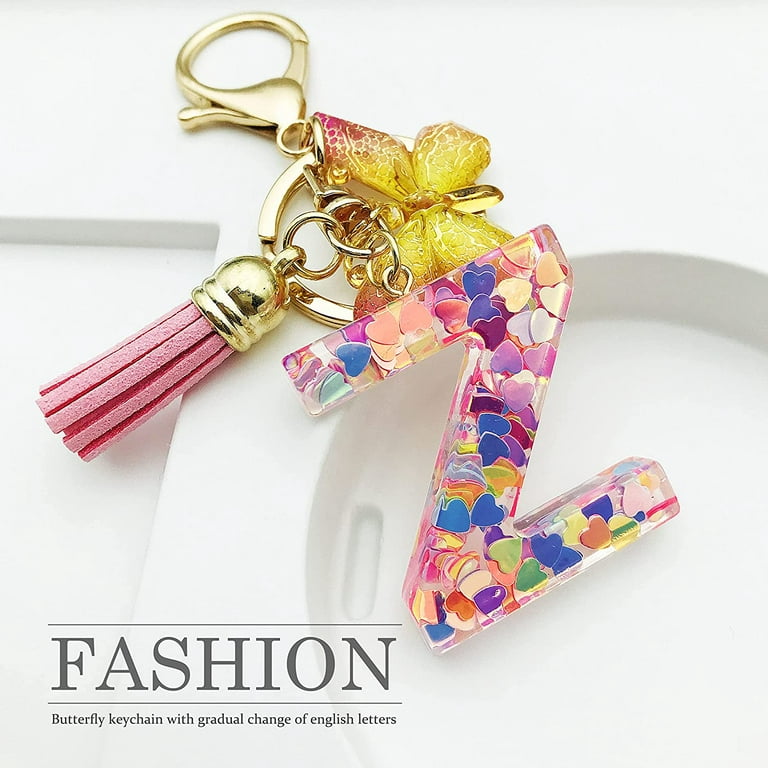Keychains Accessories For Women Kids Cute Keychain Initial Letter