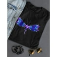 thumbnail image 3 of Shiny Neon Dragonfly Shaped T-Shirt Women -Image by Shutterstock, Female 3X-Large, 3 of 4