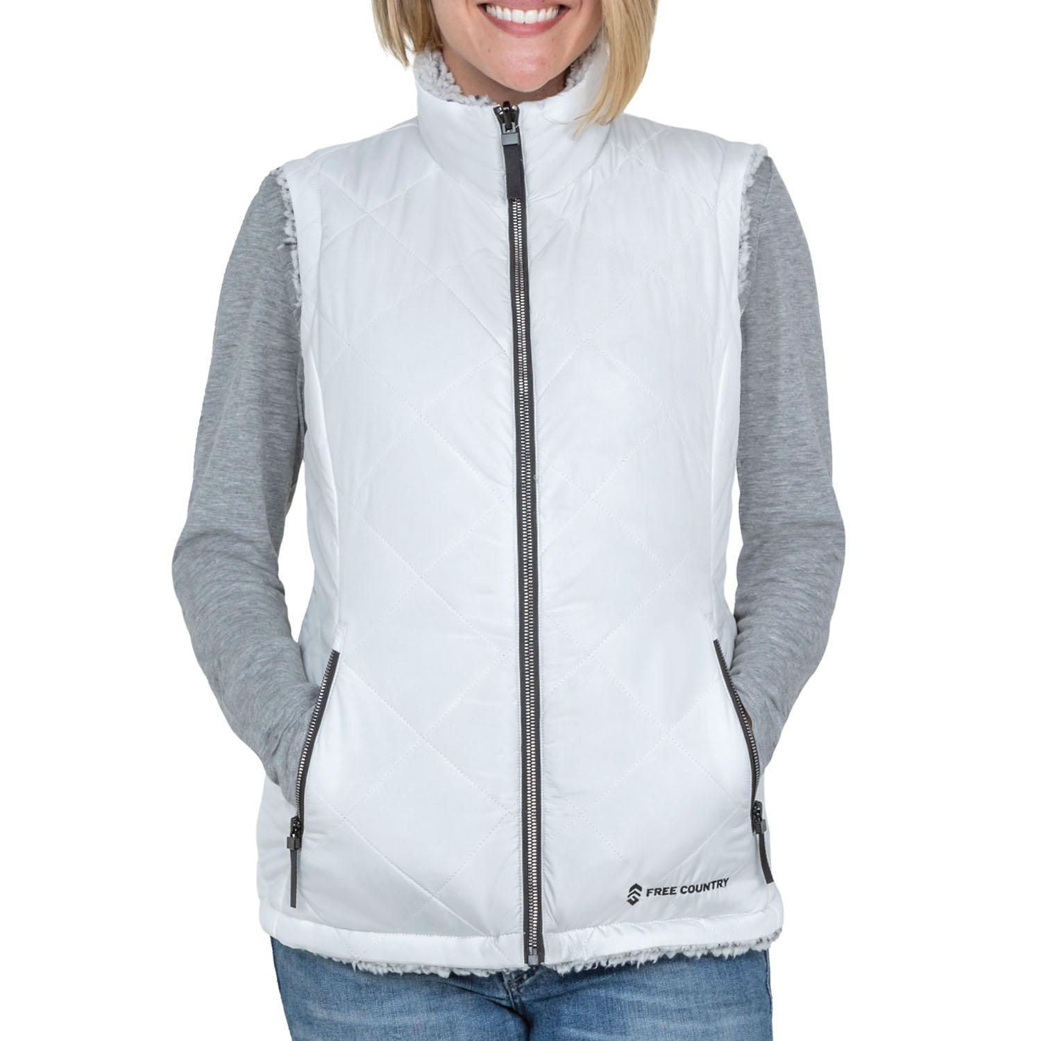 Free country white best sale vest