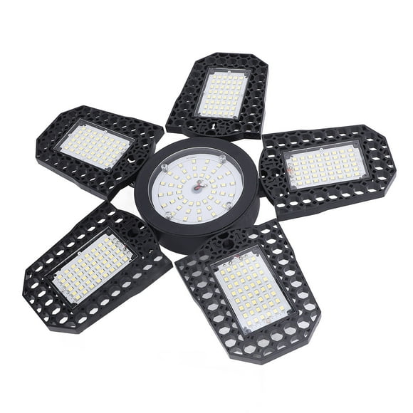 LED Garage Lights 2994 Luminous Flux Super Bright 6000K LED Shop Light with 6 Deformable Panels for Workshop, Featuring 360 Illumination