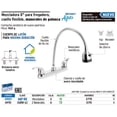 thumbnail image 1 of Juego 2 manerales tipo palanca para lavabo, Aqua Foset Juego 2 manerales tipo palanca para lavabo, Aqua, 1 of 1