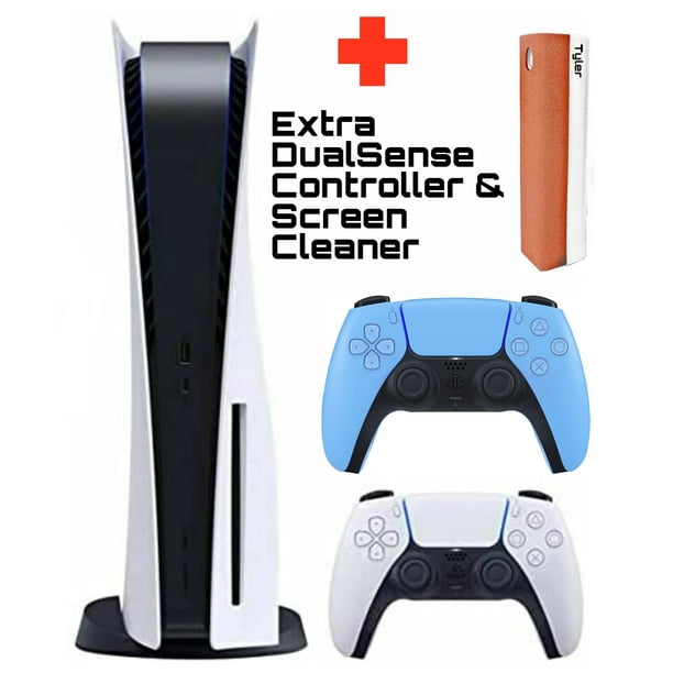 Sony Playstation 5 Disc Version with Extra DualSense Wireless Controller Starlight Blue