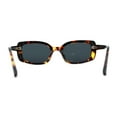 thumbnail image 4 of Womens Mod Rectangle Iconic Fashion Plastic Sunglasses Tortoise Black, 4 of 4