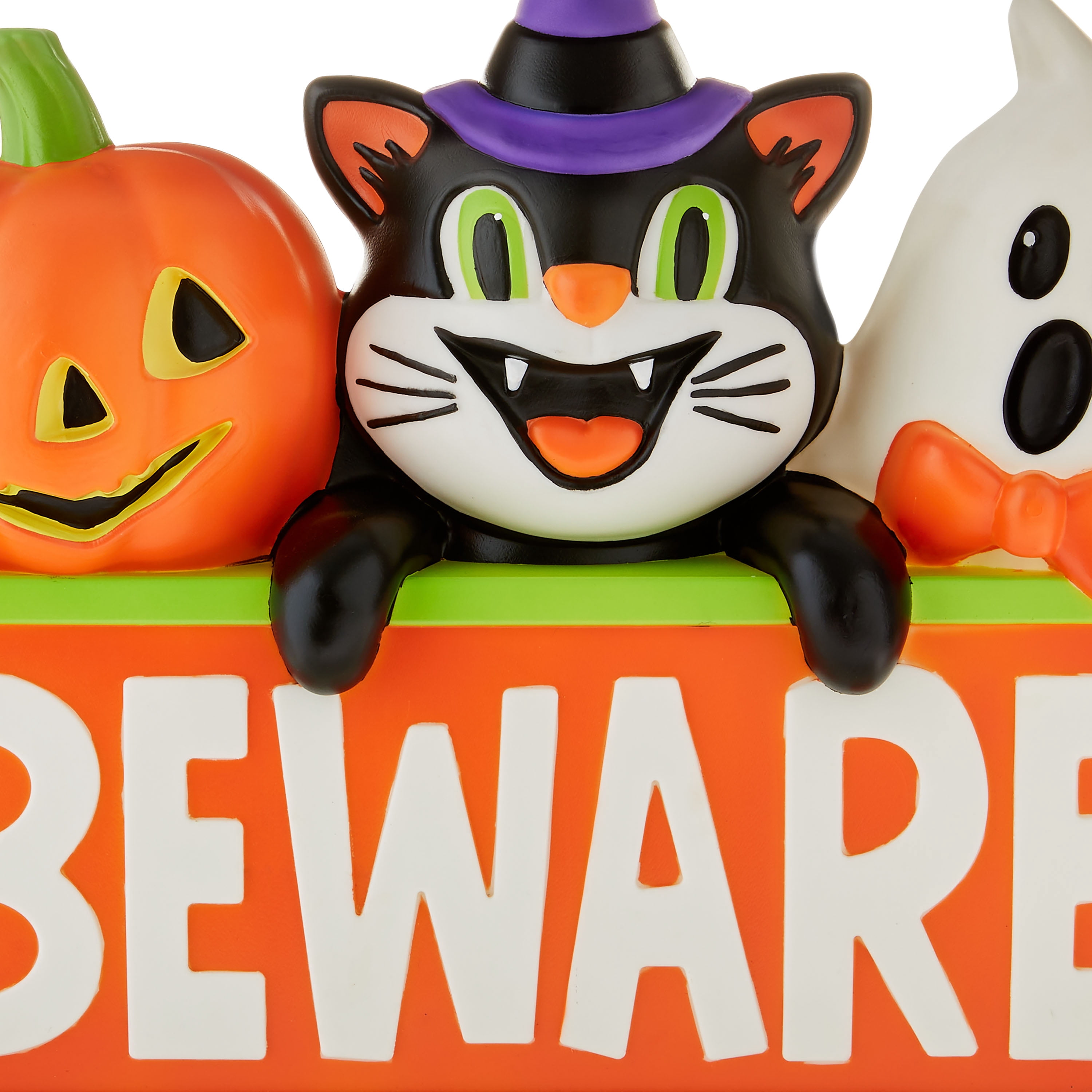 Light-Up Beware Sign Blow Mold, Halloween by Way To Celebrate