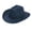 Navy, variant on Summer Hats for Women Men Summer Western Cowboy Straw Hat Solid Drawstring Sunscreen Beige One Size