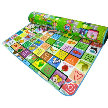 Baby Folding Play Mat For Floor Reversible Thick Extra Large