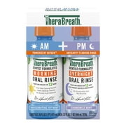 TheraBreath AM + PM Mouthwash Bundle, Morning & Overnight Rinses, 16 fl oz (2-Pack)