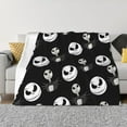 thumbnail image 1 of Goofa The Nightmare Before Christmas Pattern Fleece Throw Blanket for Couch, Soft Checkered Flannel Blanket for Sofa, Warm Cozy Decorative Blanket Fall Decor Gift-80"x60", 1 of 6