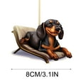thumbnail image 3 of Fiudx Lindo Adorno Navideño de Perro, Diseño de Colgante de Acrílico, Colores Vibrantes, Accesorio para Coche o Oficina, Decoración para Fiestas, Regalo Perfecto para Navidad y Acción de Gracias, Tam, 3 of 4