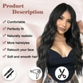 thumbnail image 2 of MORICA Long Wavy Wig 26 Inch Natural Black Wigs for Women Natural Looking Cute Wigs for Daily Party, 2 of 6