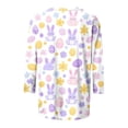 thumbnail image 5 of Bainana Easter Women's T-Shirt Fashion Bunny Egg Printed Casual 3/4 Sleeve Round Neck T Shirt Top Ladies Festival Comfort Tee Shirts Multicolour Size L, 5 of 5
