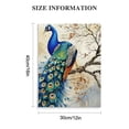 thumbnail image 2 of JEUXUS Peacock Canvas Wall Art Vintage Peacock Leaning on Branch Picture Bird Animal Painting Prints Living Room Bedroom Decor Frame (Peacock 1), 2 of 5