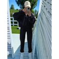 thumbnail image 4 of Conjunto de Chándal de 2 Piezas para Mujer, Sudadera de Larga con Cremallera y Pantalones de Chándal de Pierna , Conjuntos de Estar por Casa, Otoño Negro S, 4 of 7