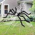 thumbnail image 4 of ODOMY Giant Spider and Fake Large Hairy Spider Props Scary Halloween Decoration, 4 of 7