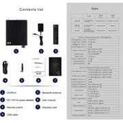 TOPPING DX3 Pro+ Headphone amplifier 3.5mm,Desktop usb dac,Bluetooth 5.1,Pre Amplifier with Remote Control,Black