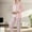 Pink, variant on TINZ Women's Baggy Lapel Plaid Long Sleeved Top And Pants Suit Woman Pajama Set Womens Tall Pajamas Long Length Flannel Pajama Set Women