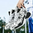 thumbnail image 6 of ChiVerve Men's Basketball Shoes No-Slip Breathable Outdoor Shoes for Women Fashion Graffiti Training Shoes, 6 of 7