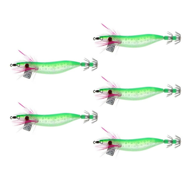 5 Pcs Crochets en s Foncés Lumineux pour Calmars Verts