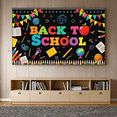 thumbnail image 3 of Colorful Design Back to School Educational Photography Backdrop for Classroom Decoration Kids Event School Party, 3 of 8