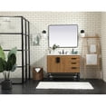 thumbnail image 6 of Elegant Decor Eugene 42" Single Bathroom Vanity with Backsplash in Walnut Brown, 6 of 8